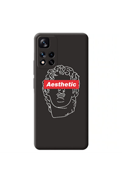 Other Xiaomi Redmi Note 11 Pro 5G Aesthetic Black Colored Silicone TPU Θήκη