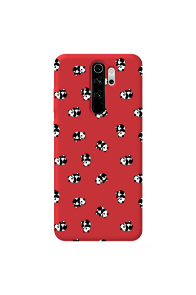 Other Xiaomi Redmi Note 8 Pro Small Pandas Red Colored Silicone TPU Θήκη