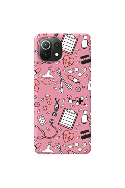 Other Xiaomi Mi 11 Lite Laboratory Pink Colored Silicone TPU Θήκη