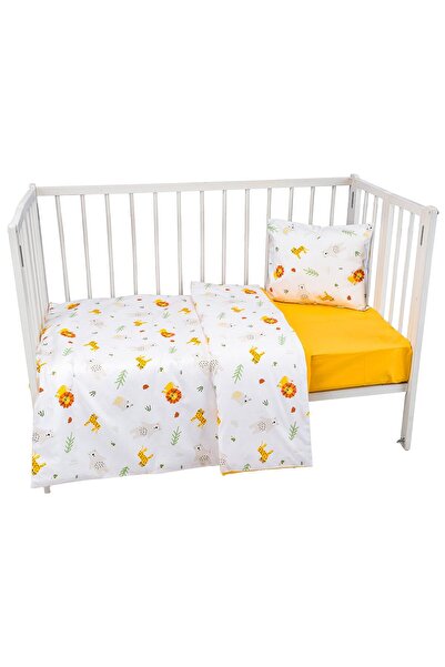 Aras Bebe Cotton Duvet Cover Set - Yellow
