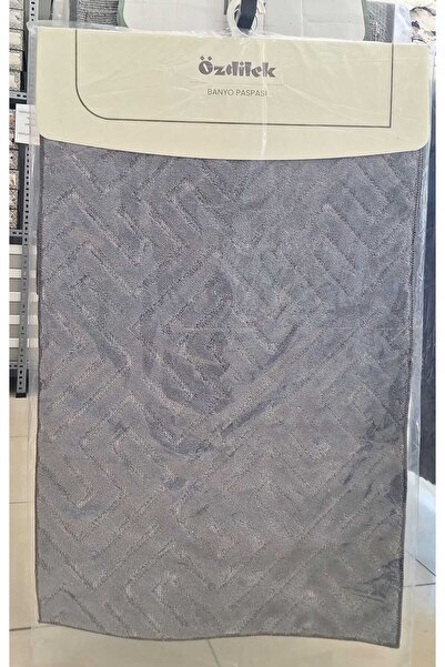 Özdilek 2-Piece Bath Mat Set - Toilet Seat Set Cotton Silva