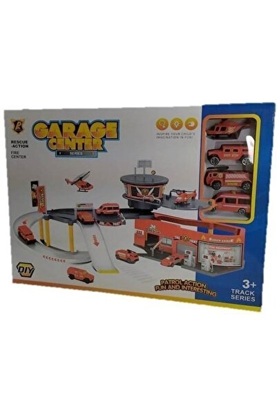 Blue Toys Σετ παιχνιδιού Πυροσβεστικός Σταθμός και Οχήματα Πυροσβεστικής Διάσ...