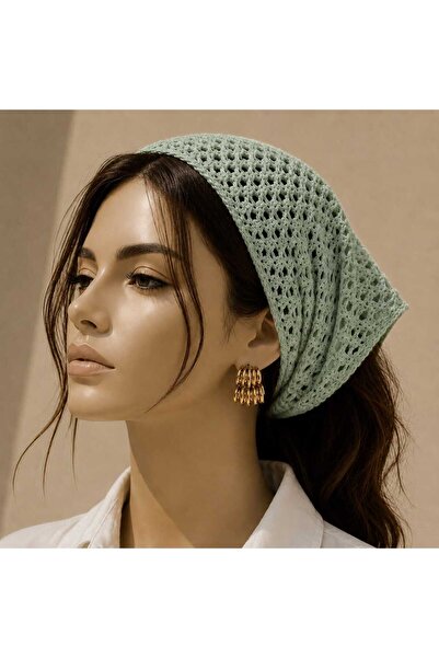 MyHubi Bandana din plasă pentru femei tinere, mamă, tricotată, de vară, perfo...