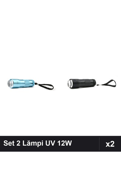 NAİLS Set 2 Lămpi Lanternă UV/LED 12W cu Pernă Silicon pentru Uscare Unghii G...