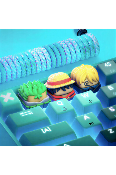 Keybitcap One Piece Straw Hat Trio – Artisan Keycap Koleksiyonu