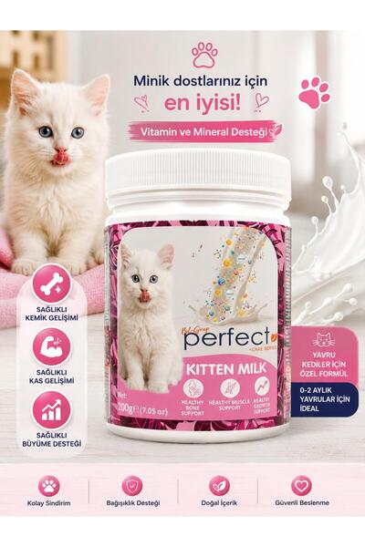 PERFECT KITTEN MILK 200 GR KEDİ SÜT TOZU ANNE SÜTÜ DESTEKLİ