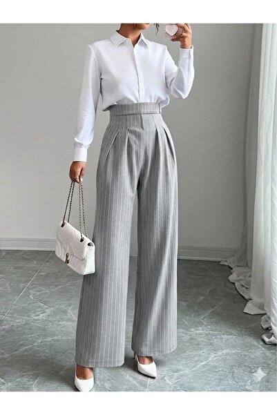 tuzu moda KADIN PANTOLON PANTOLON PALAZZO PNTOLON
