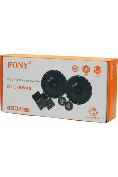 PERVOİ Σετ Ηχείων Αυτοκινήτου CTC-6593 με 150W RMS (Μεσαίων Συχνοτήτων)