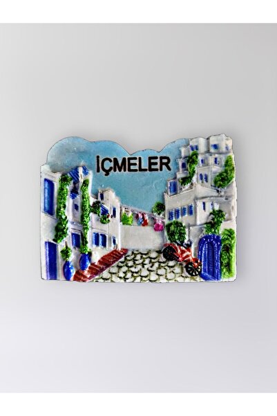 Mundy İÇMELER Polyester Kabartmalı Magnet 6,5x5 cm Dekoratif Hediyelik Buzdol...
