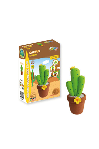 Jumping Clay JUMPINGCLAY |   Set Creativ: Ghiveci pentru Cactus Cereus