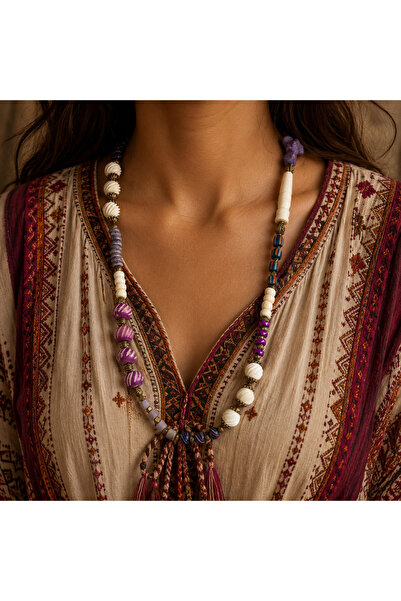HER ŞEY NOTA www.herseynota.com Aurelia Bohemian Handmade Colorful Beaded Nat...