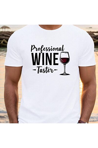 1001moda Men'S Crew Neck T-Shirt with "Professional Taster" Print - Lightweig...