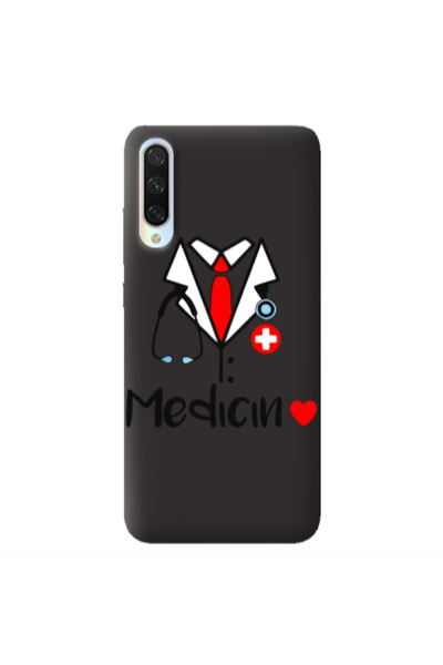 Other Xiaomi Mi 9 Lite Medicin Black Colored Silicone TPU Θήκη