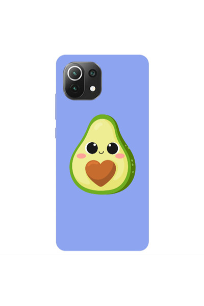 Other Xiaomi Mi 11 Lite Baby avocado Light Purple Colored Silicone TPU Θήκη