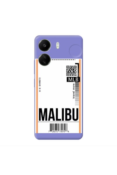 Other Xiaomi Redmi 13C Malibu Travel More Purple Colored Silicone TPU Θήκη