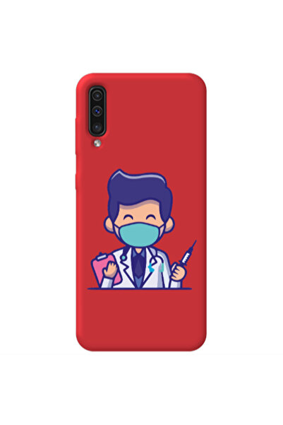 Other Samsung A70 Specialist Doctor Red Colored Silicone TPU Θήκη