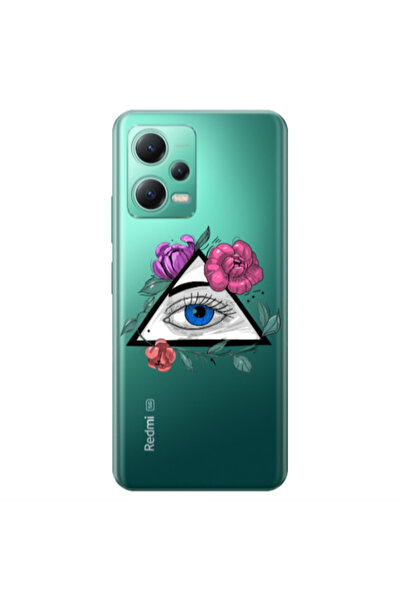 Other Xiaomi Redmi Note 12 Pro 5G Eye and flower Transparent Silicone TPU Θήκη