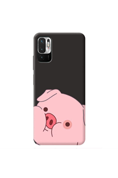 Other Xiaomi Redmi Note 10 Pro 5G Piggy 2 Black Colored Silicone TPU Θήκη