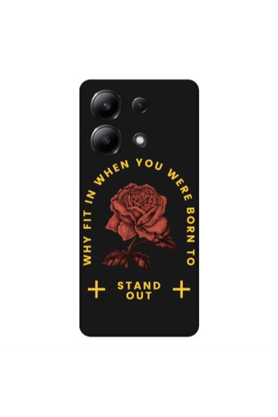 Other Xiaomi Redmi Note 13 4G Stand out Black Colored Silicone TPU Θήκη