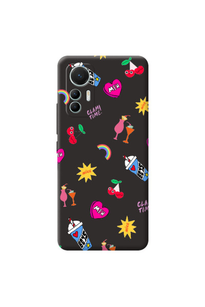 Other Xiaomi Mi 12 Lite glam time Black Colored Silicone TPU Θήκη