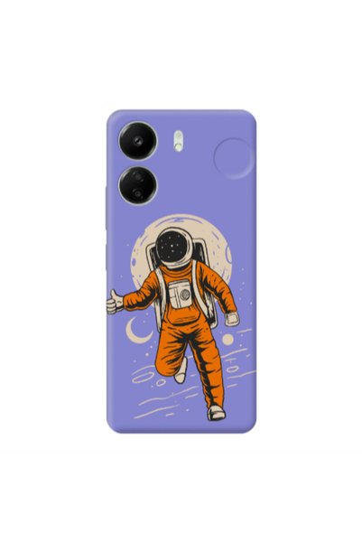 Other Xiaomi Redmi 13C Hitchhike Purple Colored Silicone TPU Θήκη
