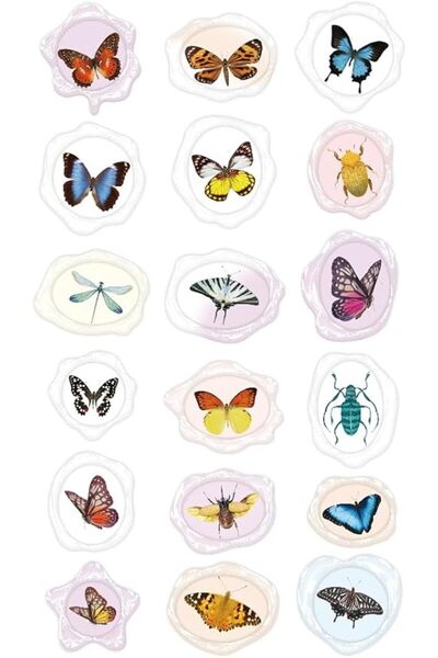 AVENİR Sealing Wax Stickers Insect 10-Pack | Ages 3+