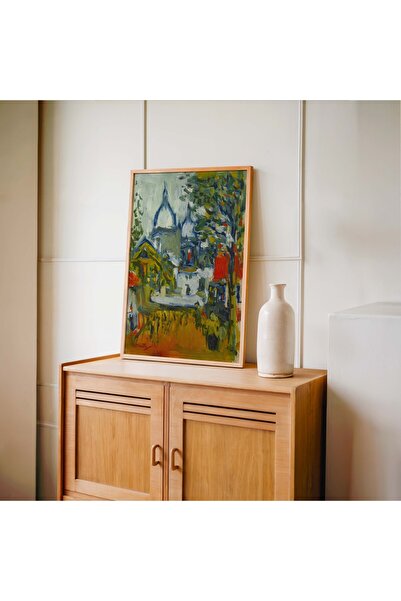 Pegziz Fikret Mualla Paris – Sacré-Cœur Tablosu |   Decor de perete înrămat c...