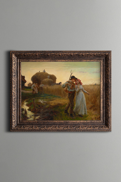 epiqart سامان هاساد - لوحة بنمط عتيق - موديل سميك