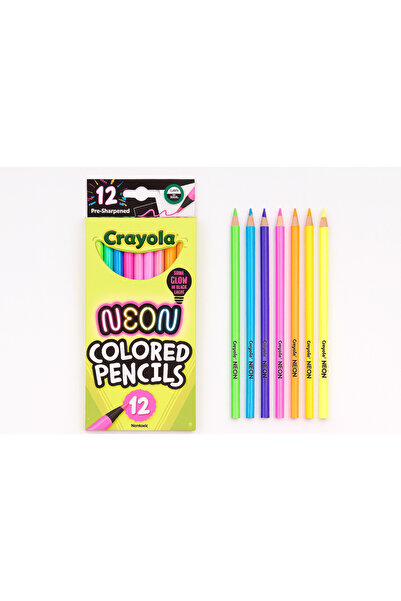 Crayola أقلام تلوين نيون - 12 لونًا نابضًا بالحياة