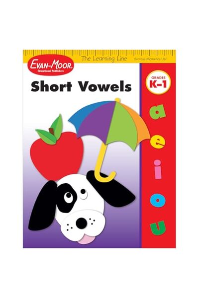 Evan Moor Educational Learning Line Short Vowels Kindergarten Grade 1 Workbook