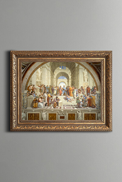 epiqart Athens School - Vintage Patterned Painting - Thick Model