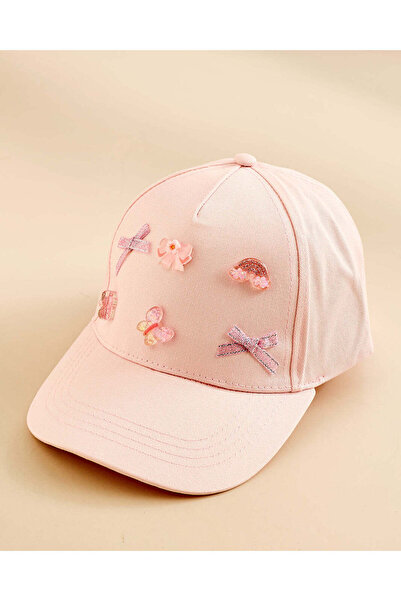 REDTAG Girls Pink Embellished Cap
