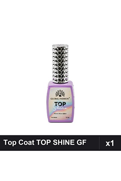 global fashion Top Coat Efect Oglindă TOP SHINE Nr.07 12ml Fără Strat Lipicios