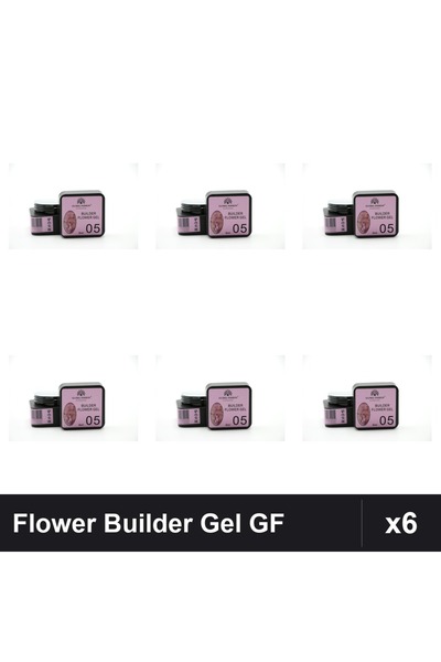 global fashion Set 6 Flower Builder Gel 8ml Nr.05 Constructie Unghii UV