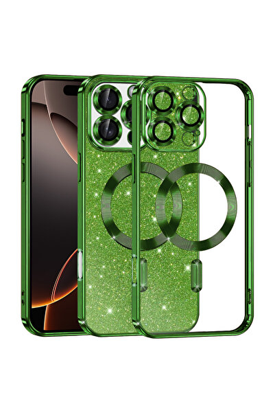 Techsuit Θήκη iPhone 16 Pro, Πολυτελής με Γκλίτερ, MagSafe, Αντικραδασμική, Π...