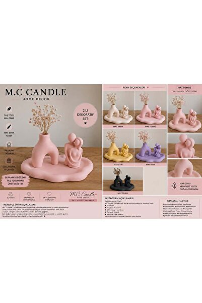 GiftCandle BİBLO SET pembe