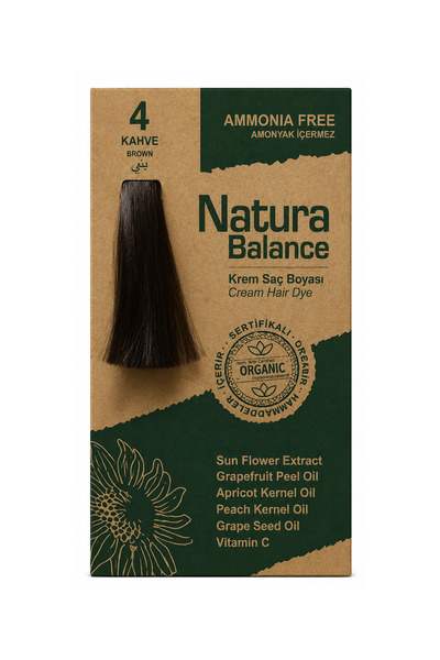 NATURABALANCE Natura Balance Kahve 4 Krem Saç Boyası