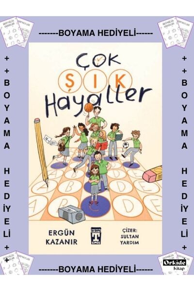 Timaş Yayınları Boyamalı- 4. 5. 6. 7. Sınıf - Çok Şık Hayaller , Ergün Kazanır