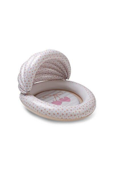 Swim Essentials Bej Cozy Hearts Çocuk Gölgelikli Şişme Oyun ve Yüzme Havuzu 1...