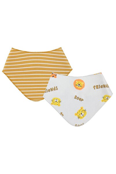 Civil Baby Aslan Empirme 2 Layer 2-Piece Baby Bib - Mustard