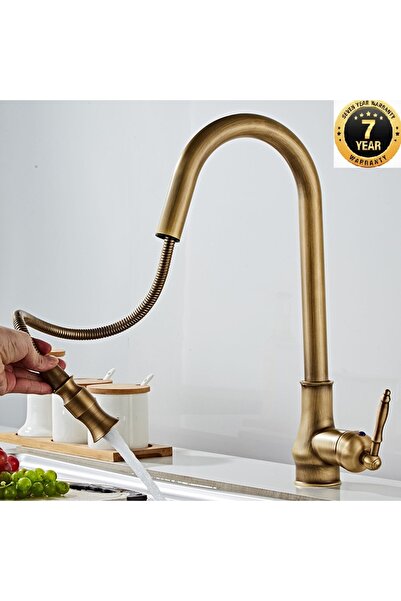 OEM Kitchen Sink Faucet Antique Color Spiral Sprayer Imported with 7 Years Wa...