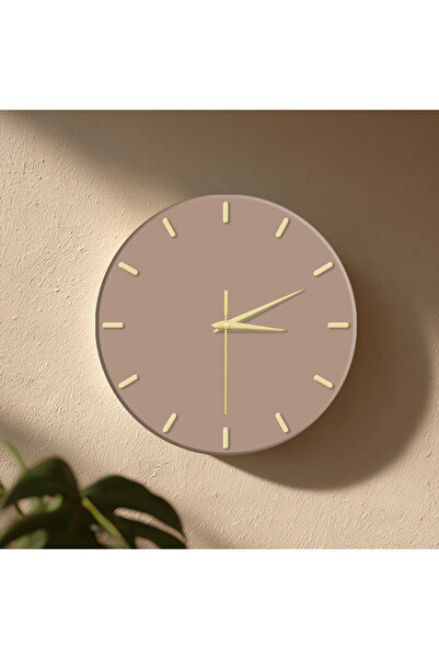 no26dekor Dekoratif Duvar Saati – 33 cm UV Baskılı MDF Duvar Saati