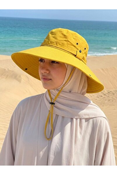 PIECE SIGNATURE Unisex Wide Brim Safari Hat (Diameter 44 cm) - Water Repellen...