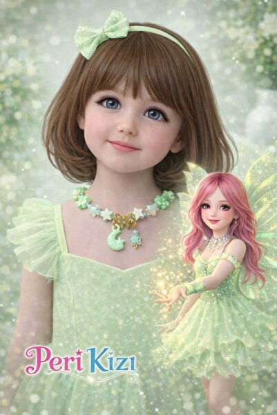 Yağmur Girl Child Necklace Jewelry Accessory Butterfly Star Heart Beads Birth...
