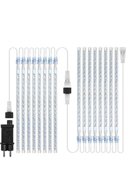 OEM Set 2 instalatii de Craciun, lungime totala 6.3 m, alb rece