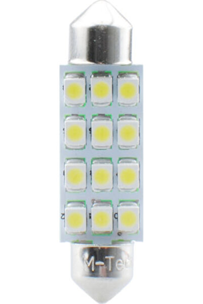 M-TECH Λάμπες Αυτοκινήτου & Μοτοσικλέτας C5W LED 12V 0.96W 1 τεμάχιο