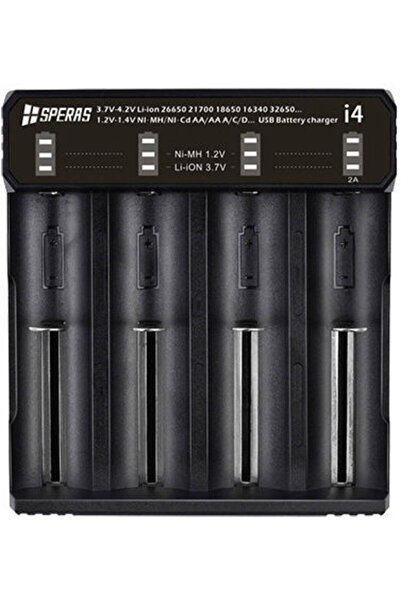 Other Speras i4 Φορτιστής 4 Μπαταριών Li-ion/Ni-Cd/Ni-MH Μεγέθους AA/AAA/1865...