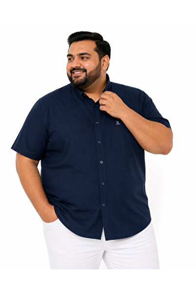 ANNEX Large Size Cotton Short Sleeve Men's Shirt