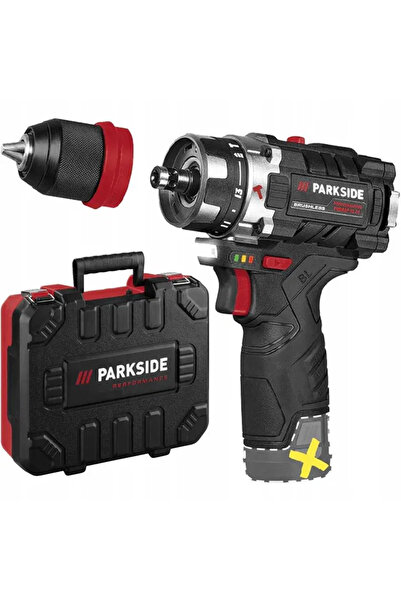 PARKSIDE Бормашина и винтоверт PBSPA 12 E4, 12V, чанта за пренасяне, безчетко...