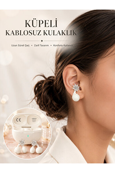 KÜÇÜK HAZİNE Mey İthalat® Bluetooth Bağlantılı Küpeli Kablosuz Kulaklık Uzun ...
